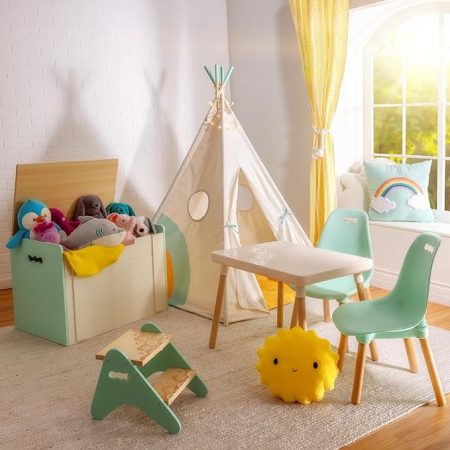 Wooden Kids Step Stool for Bedroom Bathroom Kitchen